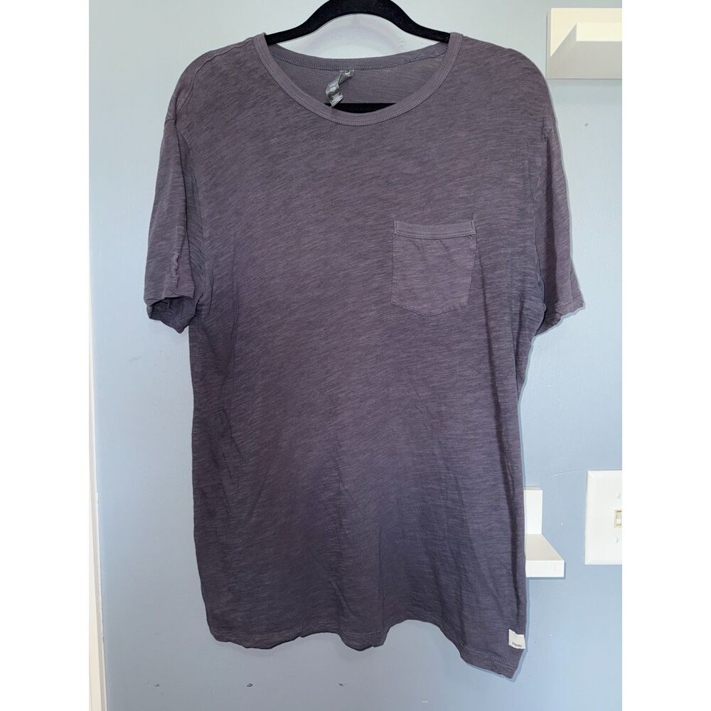 Men's Vuori Charcoal Grey 100% Pima Cotton 'The Rise' Pocket Tee | Size Large